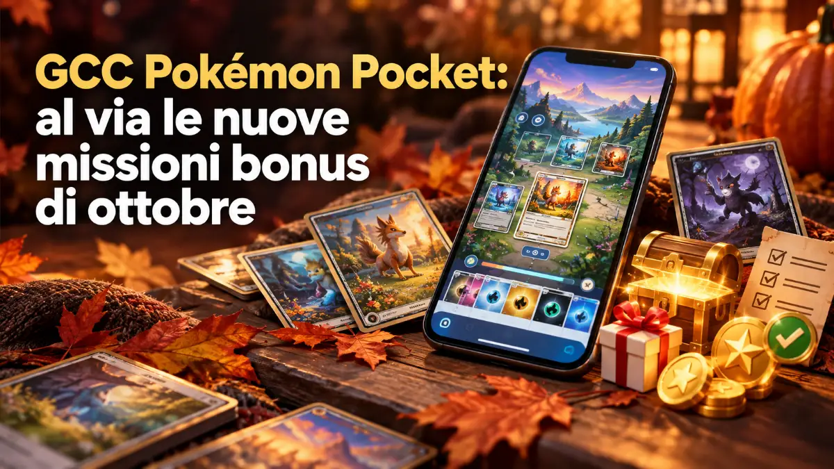 GCC Pokémon Pocket: al via le nuove missioni bonus di ottobre
